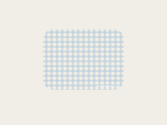 2 Placemats | Blue Gingham |  by robynblair x Recette