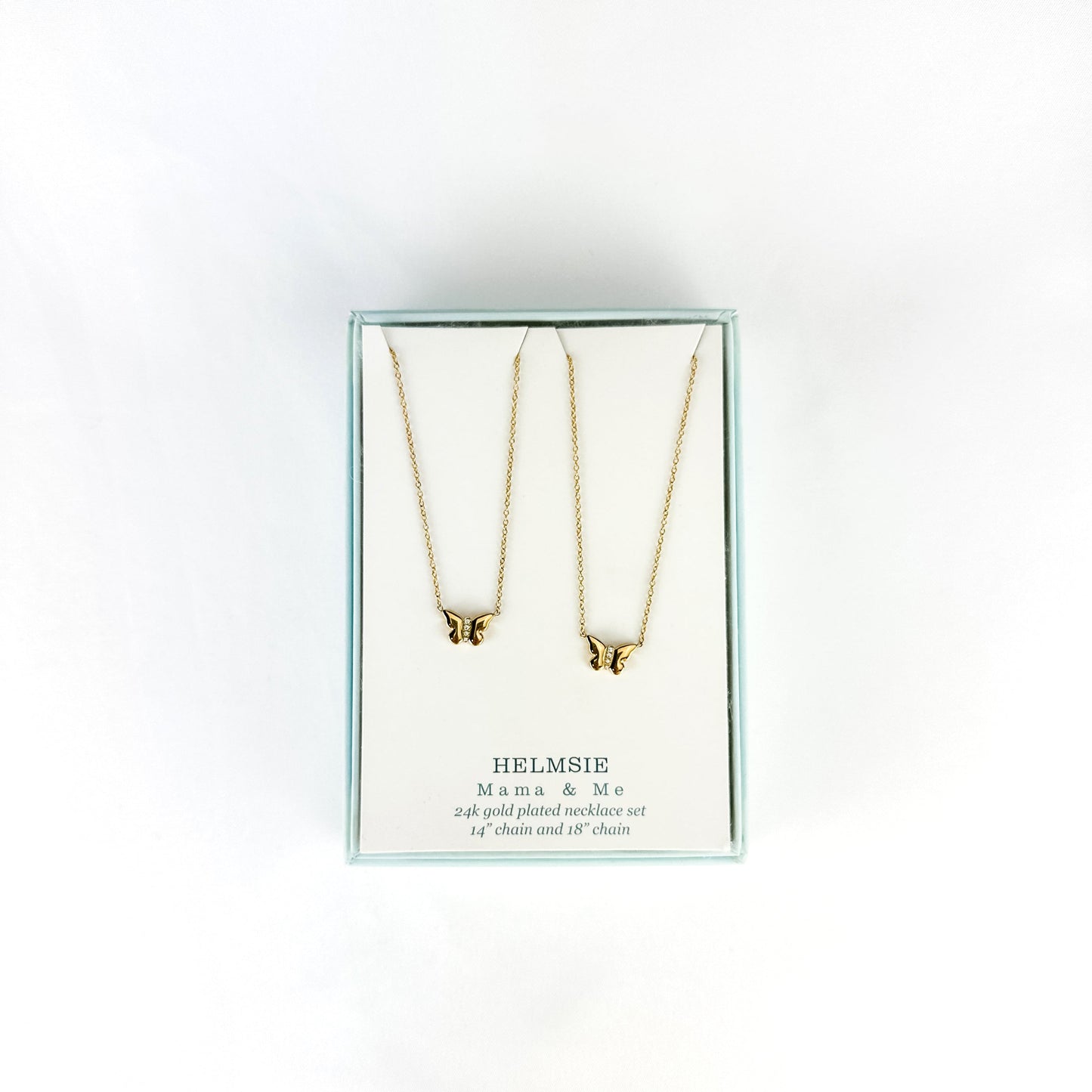 Mama & Me Butterfly Necklace Set