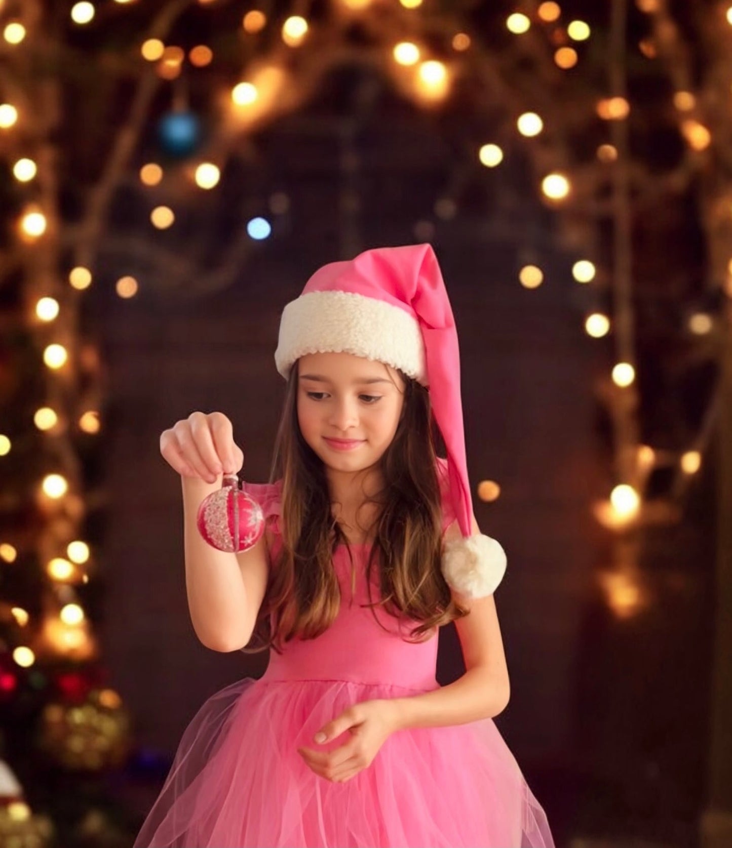 Pink Elf Holiday Dress for Kids – Christmas Tutu Costume & Playwear