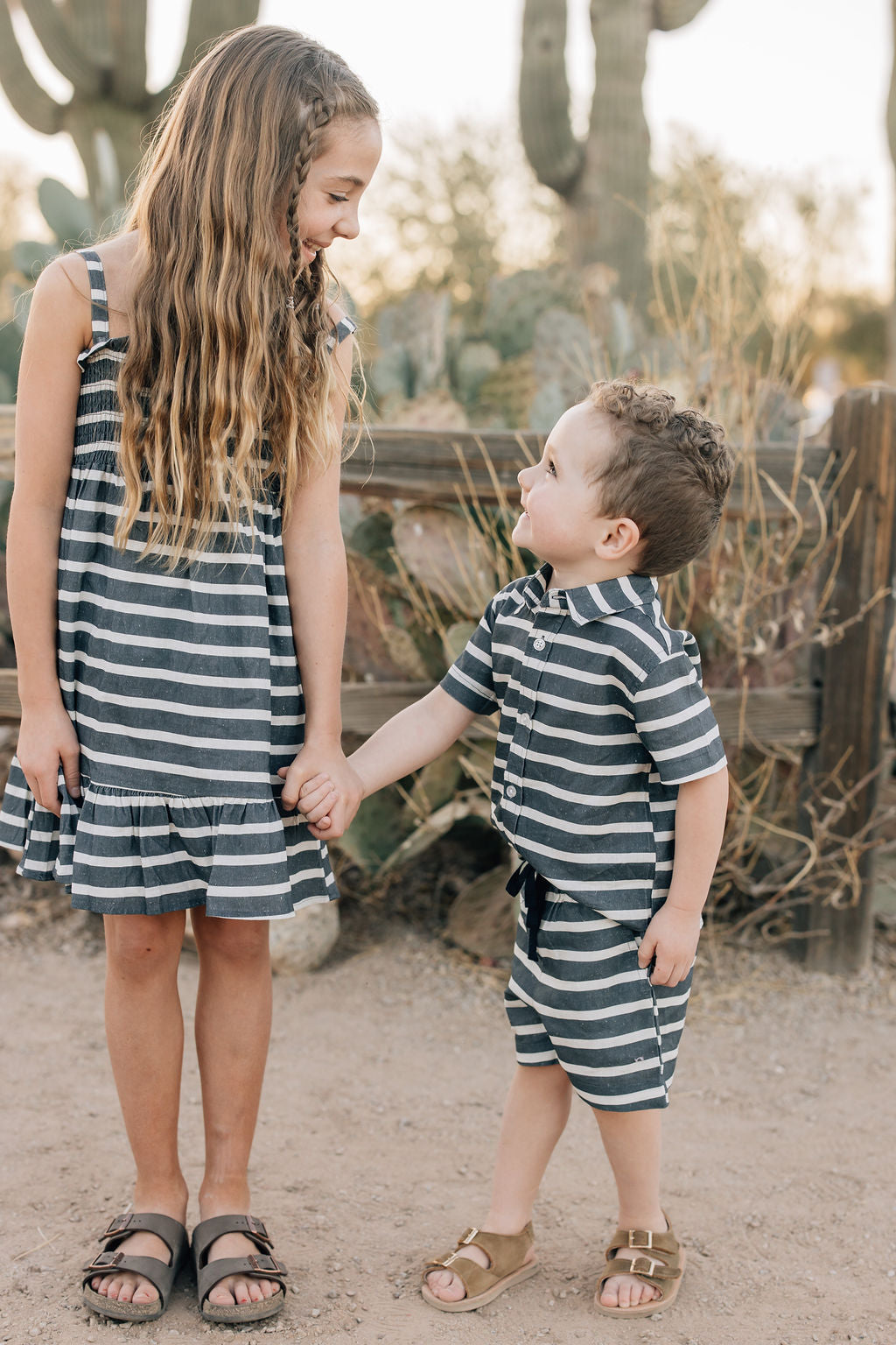 Stripe Linen Button Up Shirt