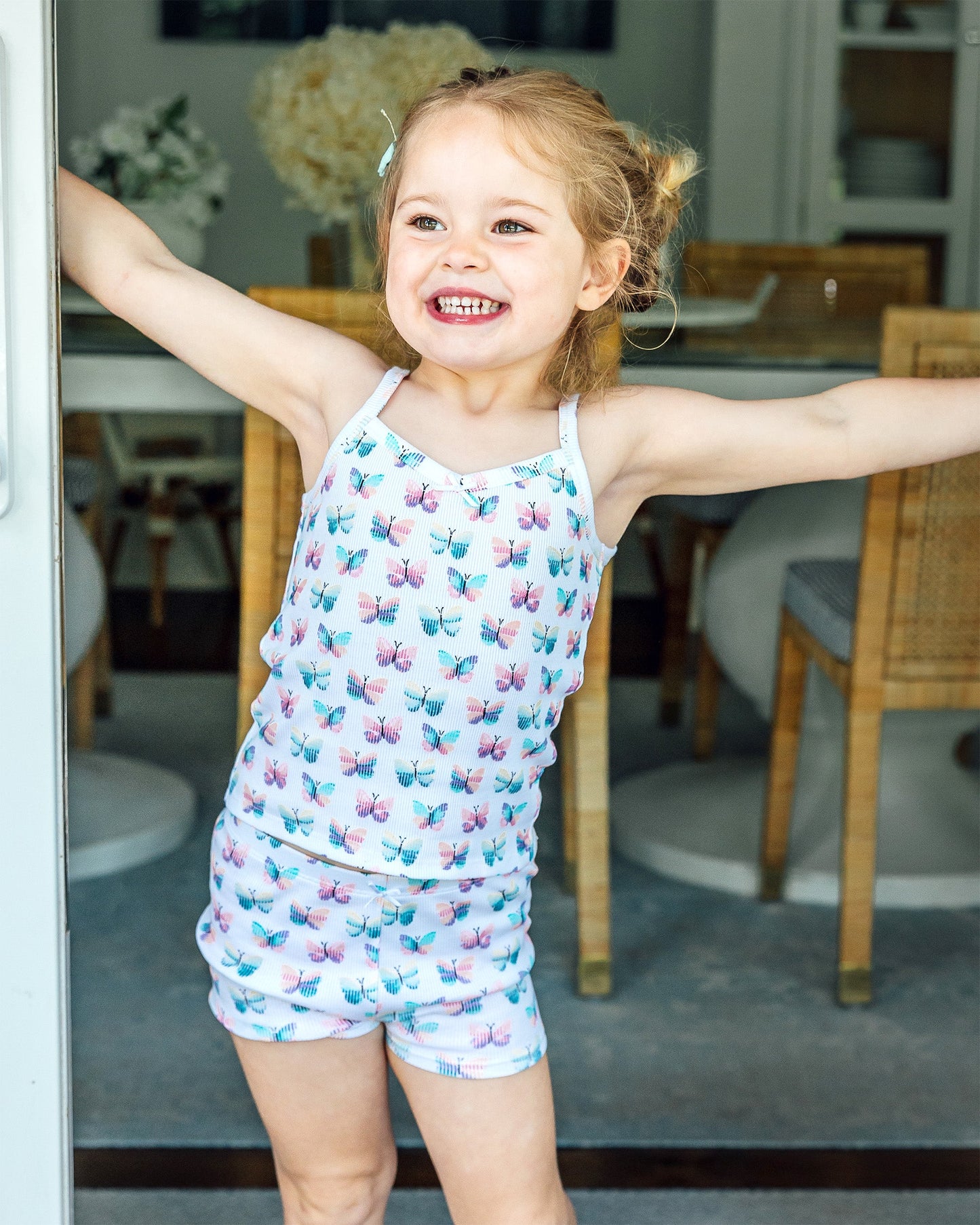 The Organic Cami and Short Set [Butterflies]
