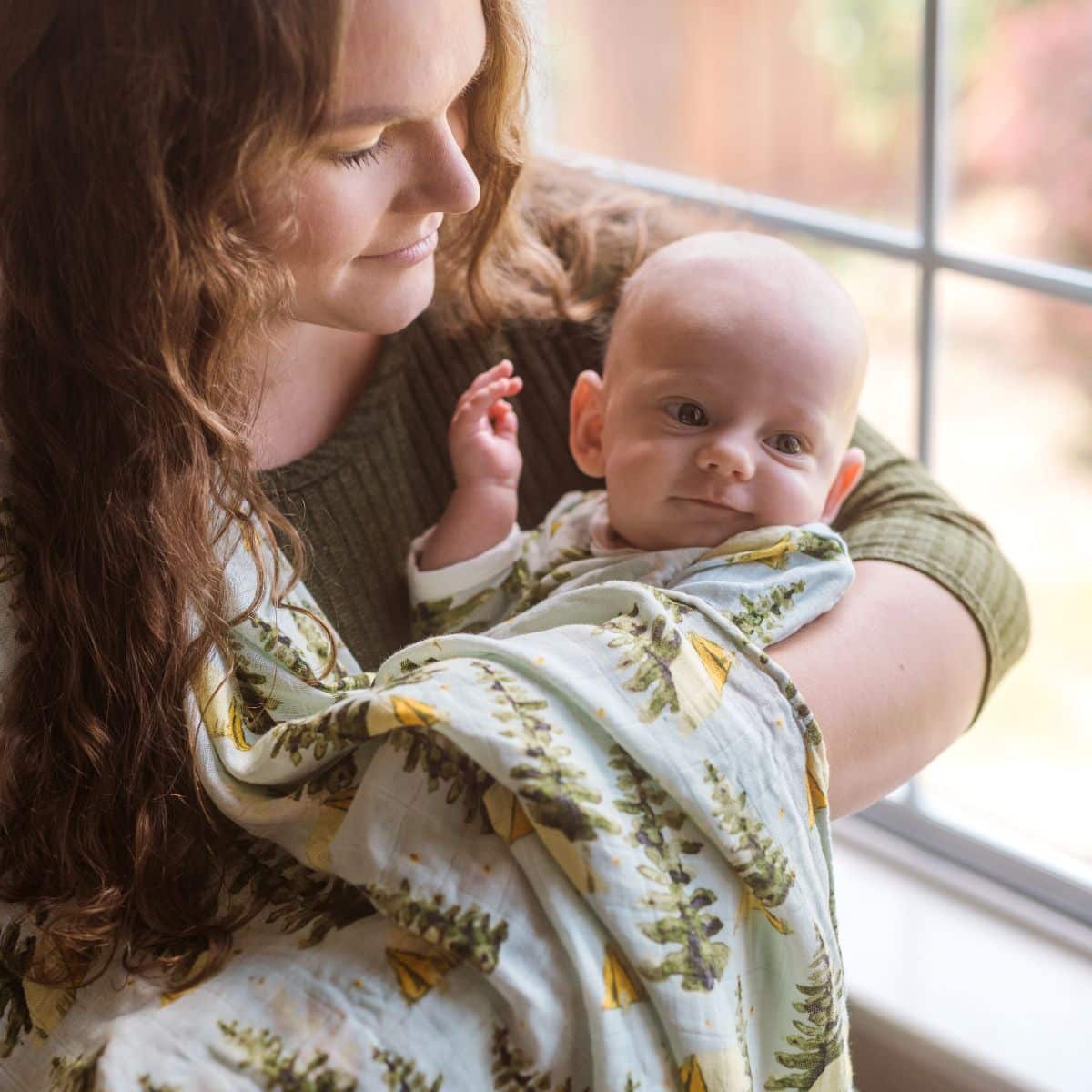 Sandcastle Organic Cotton Muslin Swaddle Blanket