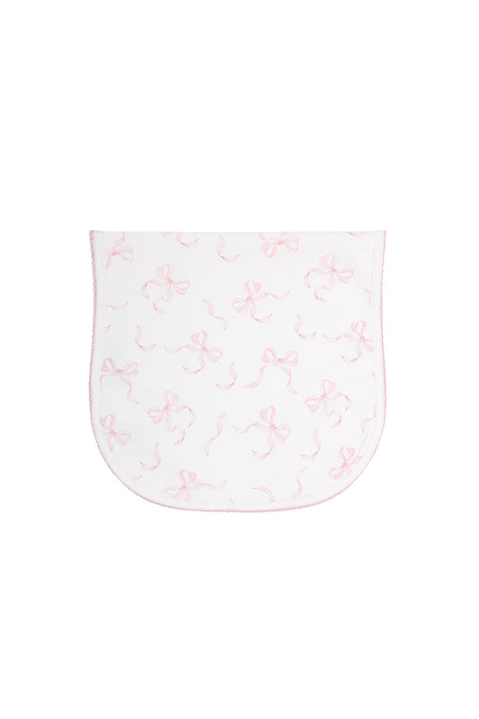 Charming Bows Print Burp Cloth