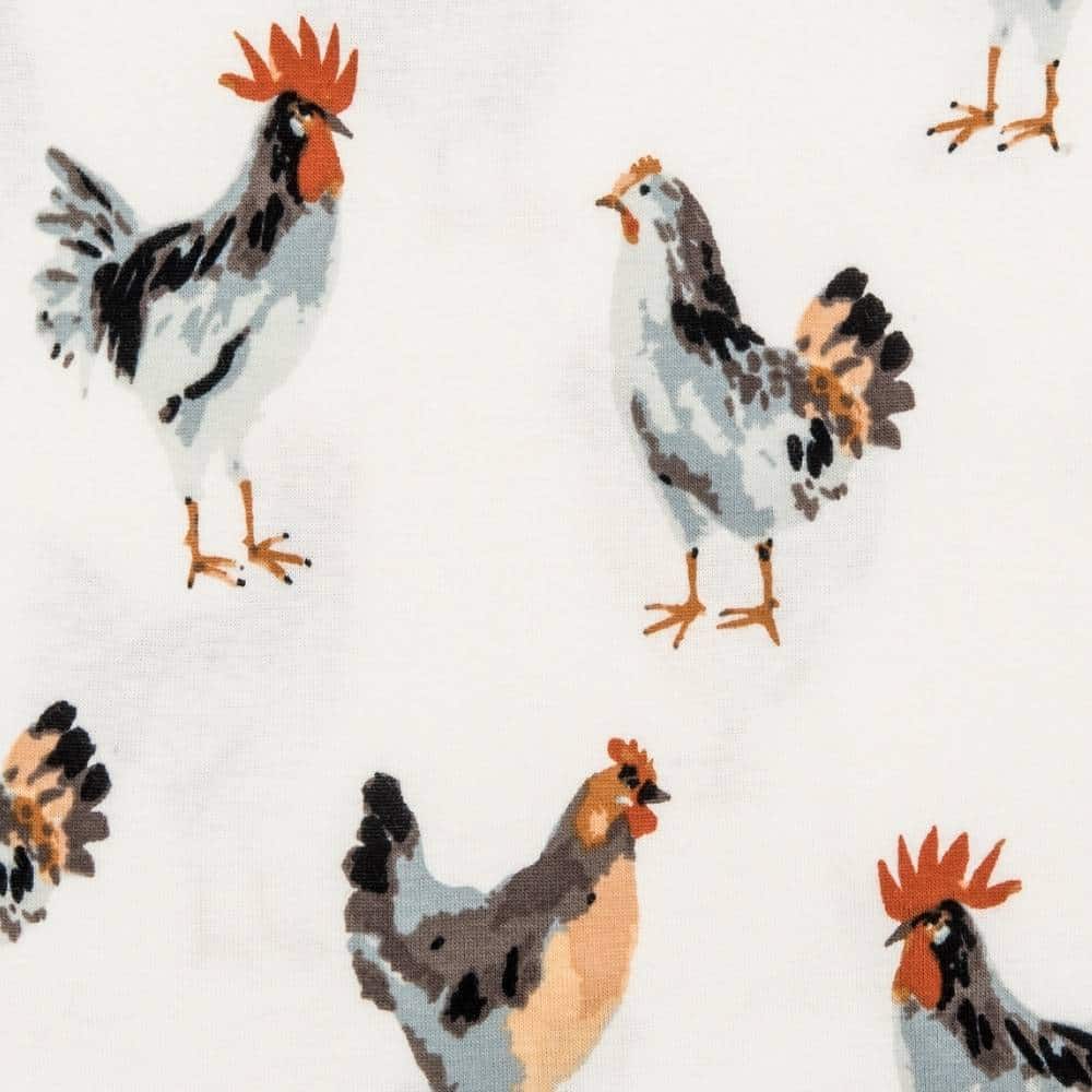 Chicken Organic Cotton Short Sleeve One Piece