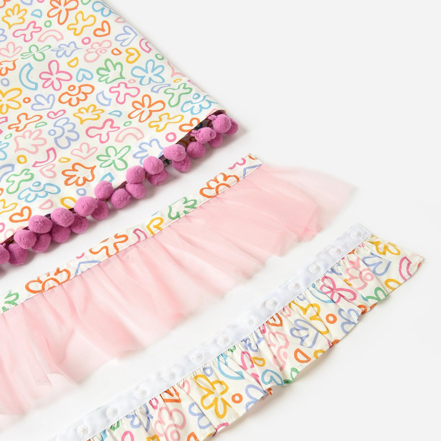 The Convertible Top in Rainbow Doodle