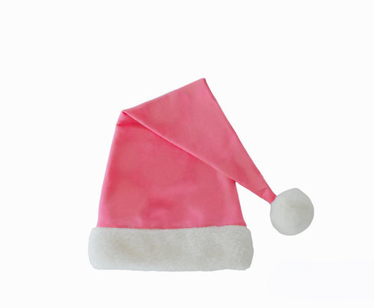 Sustainable Pink Elf Hat for Kids & Adults - Recycled Cotton Christmas Costume Accessory