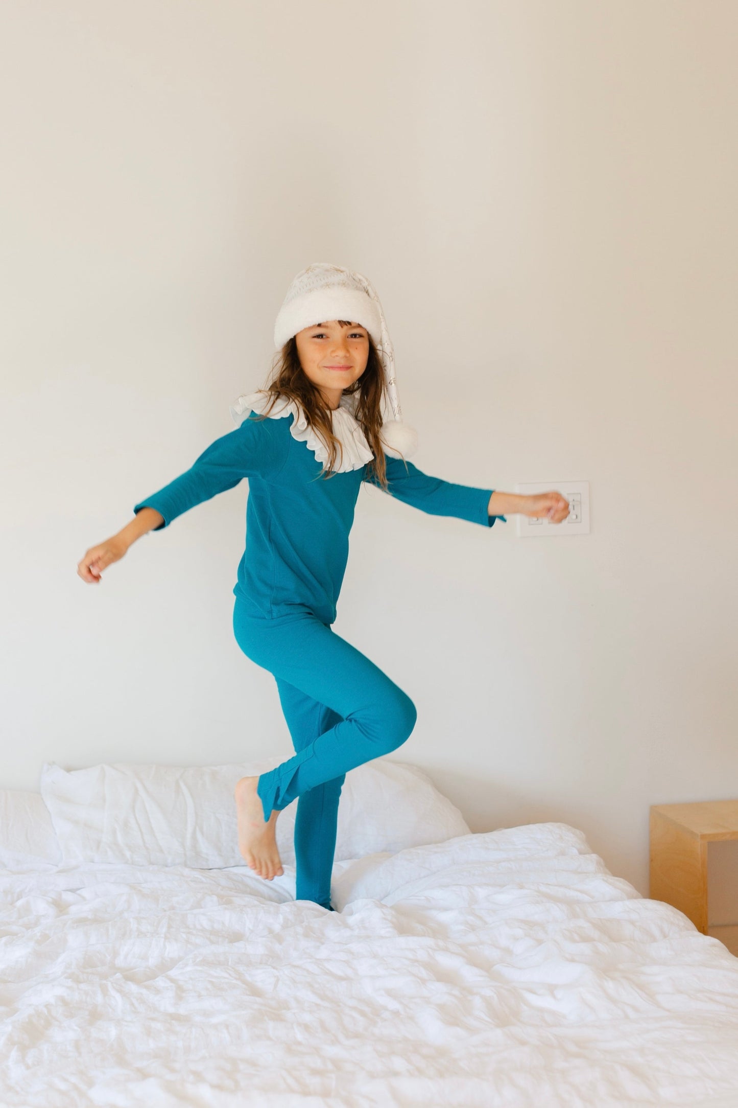Jade Holiday Elf Pajama Costume- Christmas Gift for Kids - Cozy Cotton Stocking Stuffer
