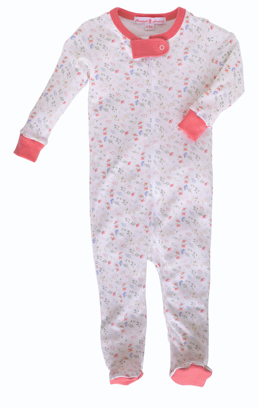 Madison Floral Pima Footie