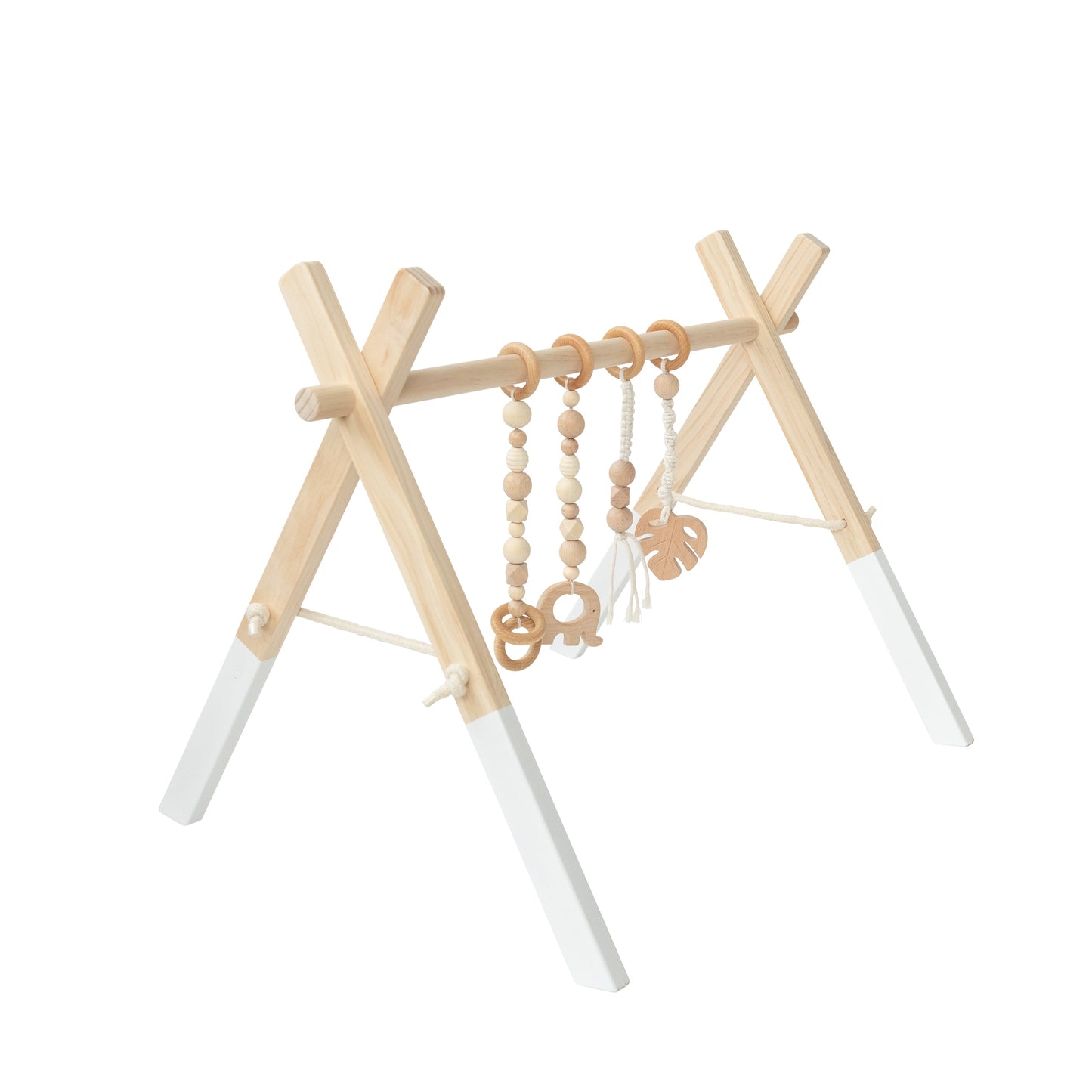 Wooden Baby Gym | White Frame