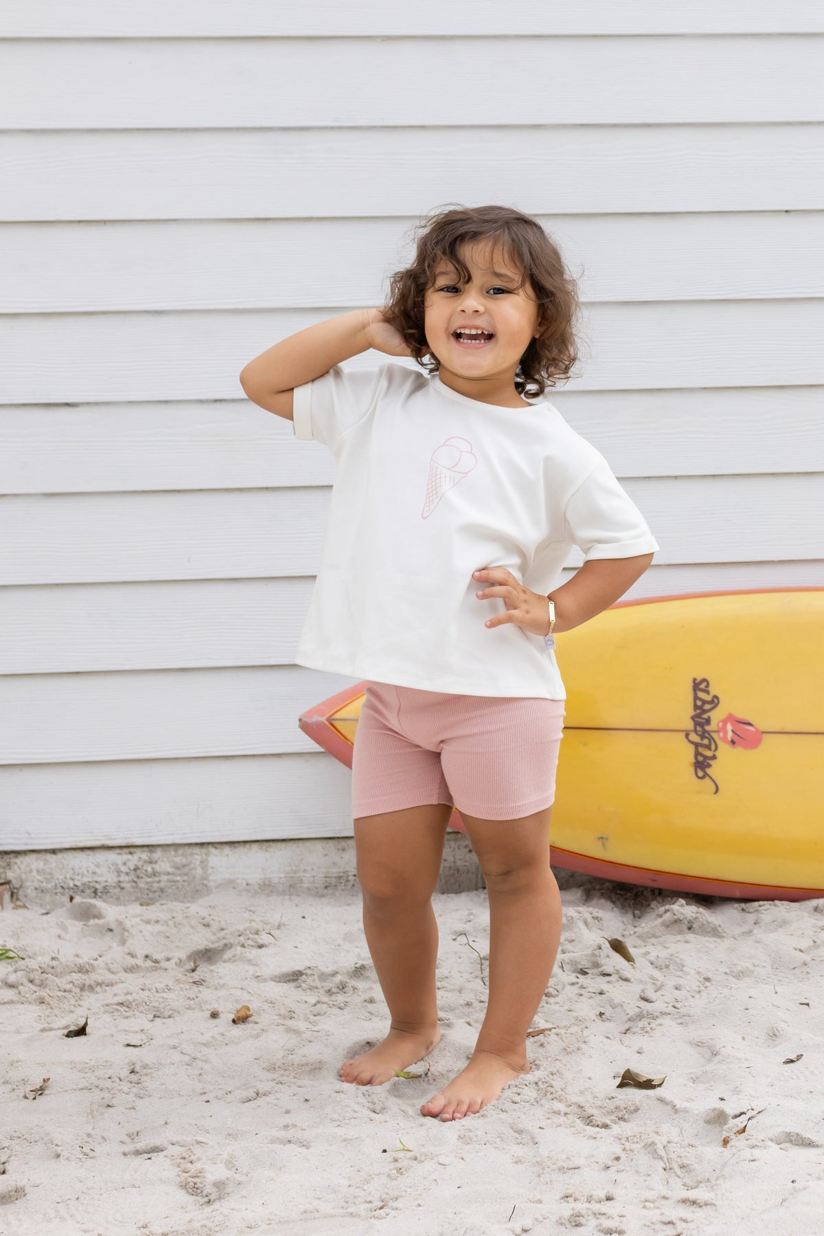 Oversized Tee Set- Pink