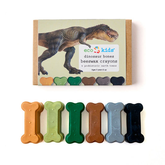 Non-Toxic Beeswax Crayons - Dinosaur Bone