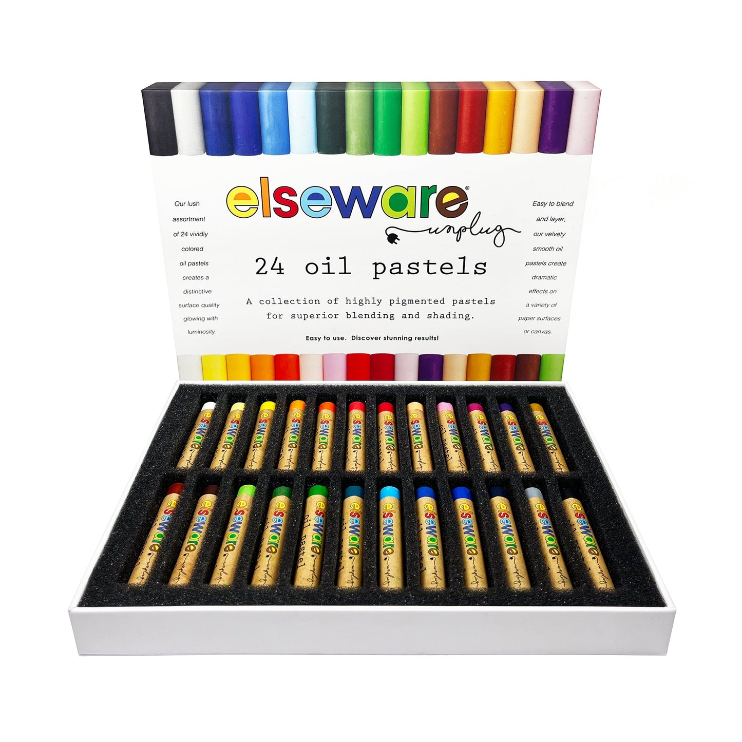Oil Pastels – Talc-Free – Non-Toxic – 24 Colors