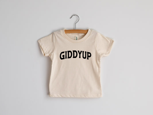 Giddyup Organic Cream Baby & Kids Tee