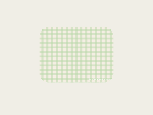 2 Placemats | Green Gingham |  by robynblair x Recette