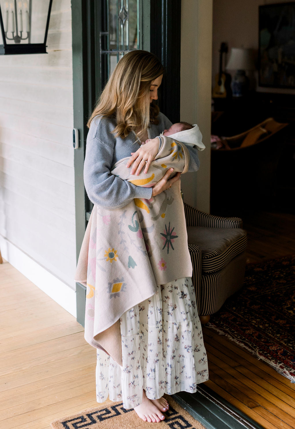 Sun Bunny Cotton Knit Blanket