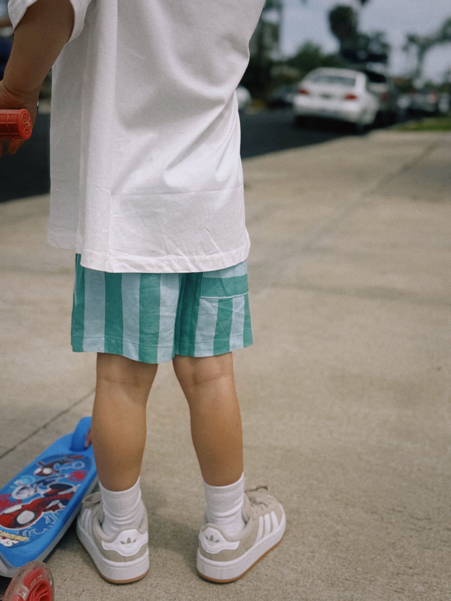 Linen Striped Shorts | Breeze Stripe