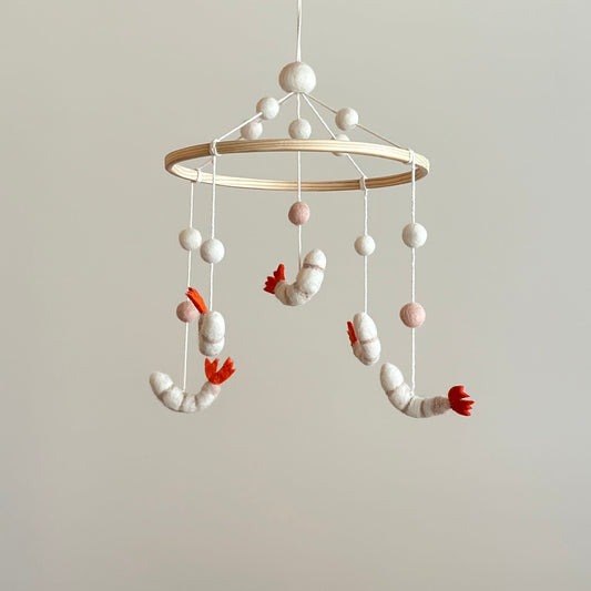 Felt Baby Mobile - Shrimp