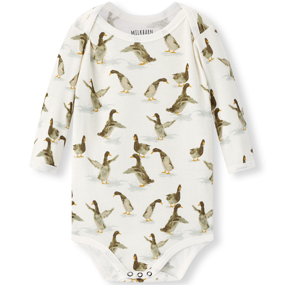 Duck Organic Cotton Long Sleeve One Piece