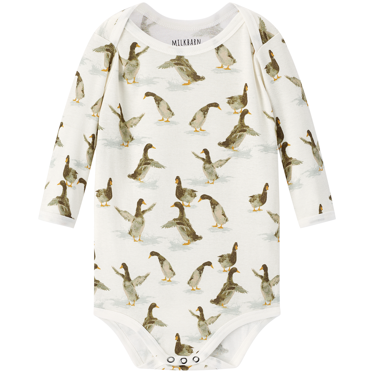 Duck Organic Cotton Long Sleeve One Piece