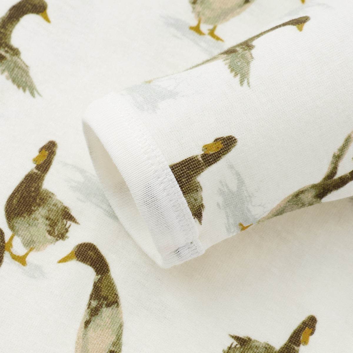 Duck Organic Cotton Long Sleeve One Piece