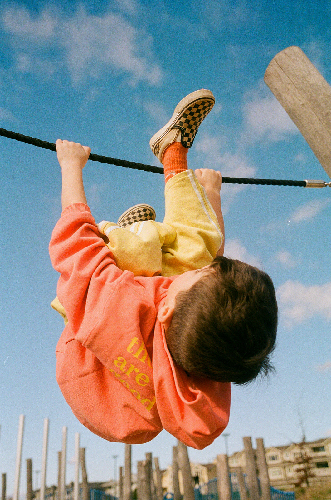 GOOD OLD DAYS HOODIE — PAPAYA
