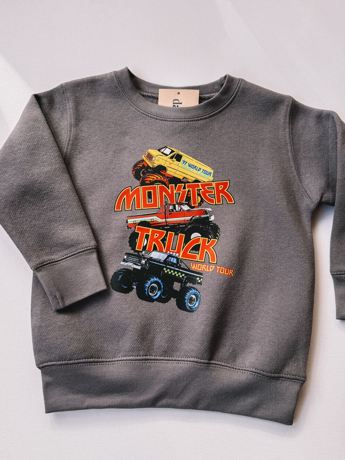 monster truck world tour crewneck