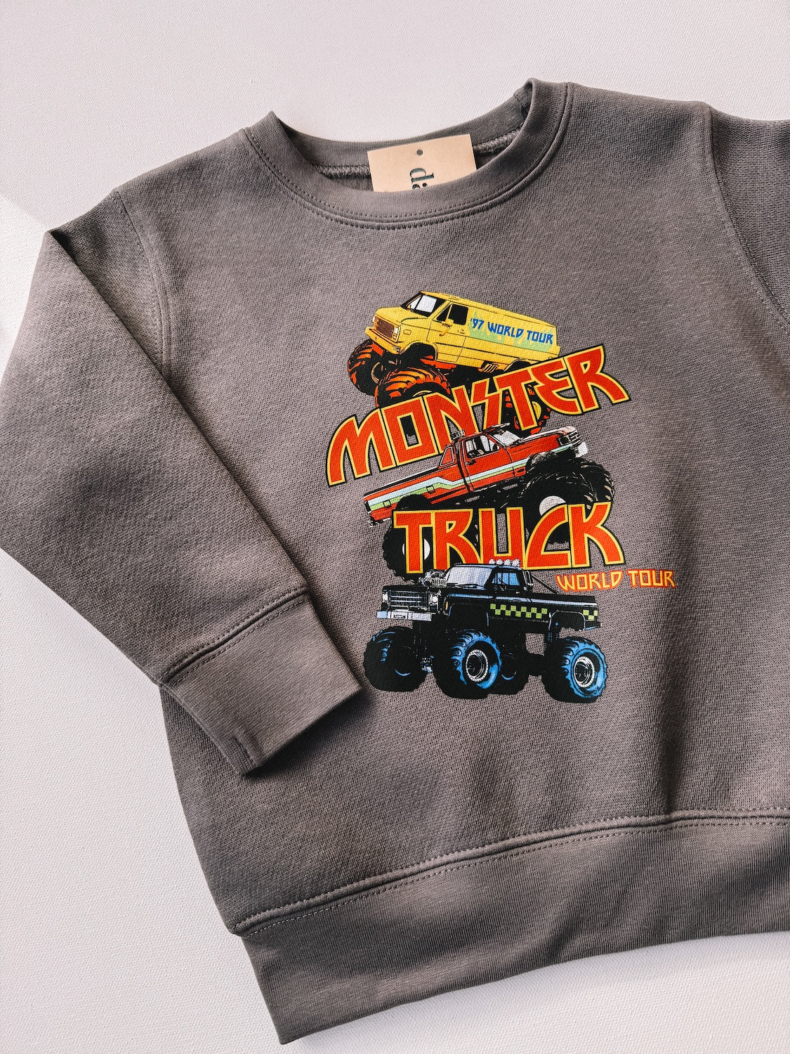 monster truck world tour crewneck