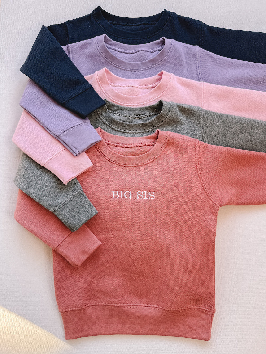 original embroidered sibling crewneck