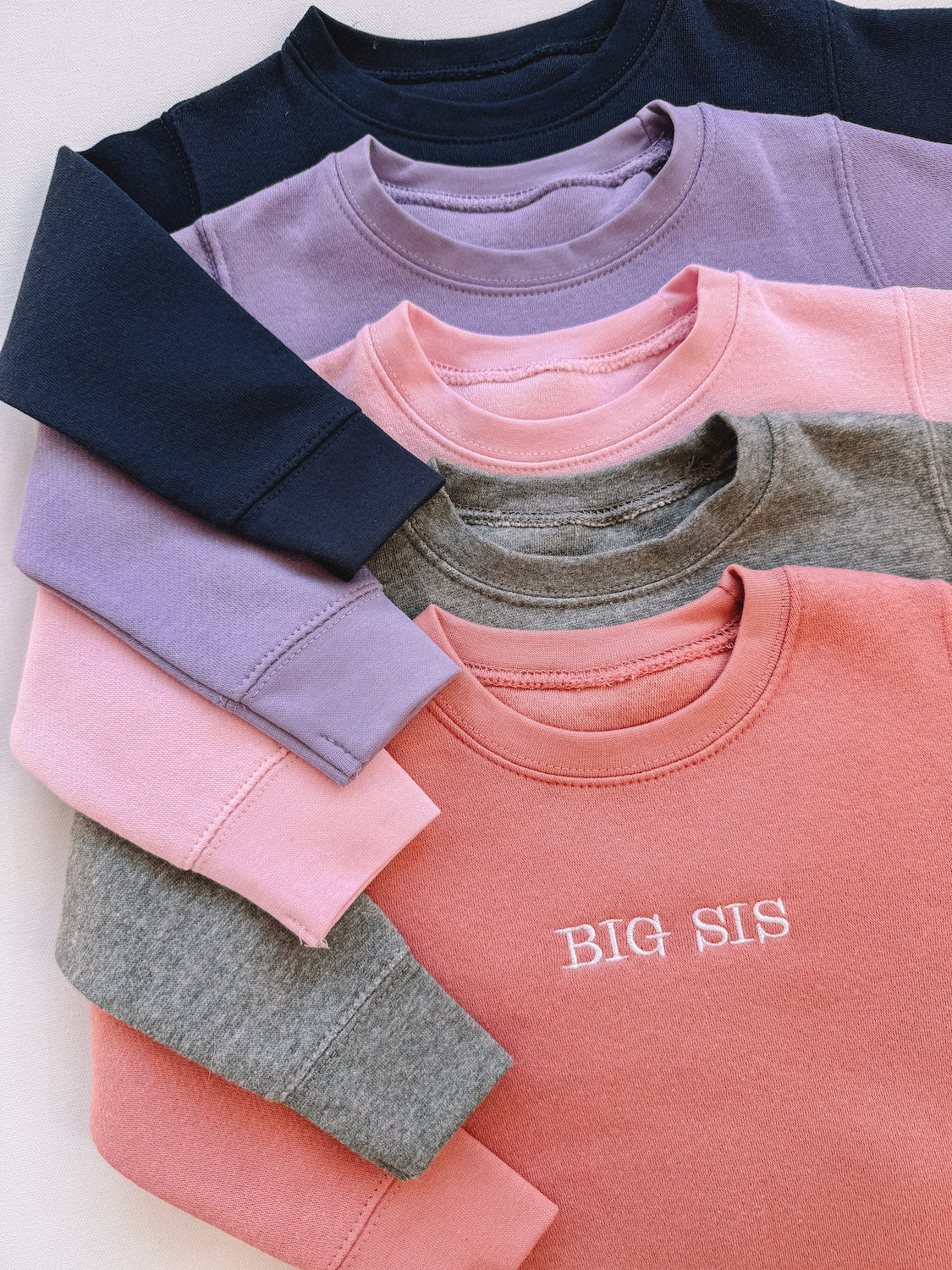 original embroidered sibling crewneck
