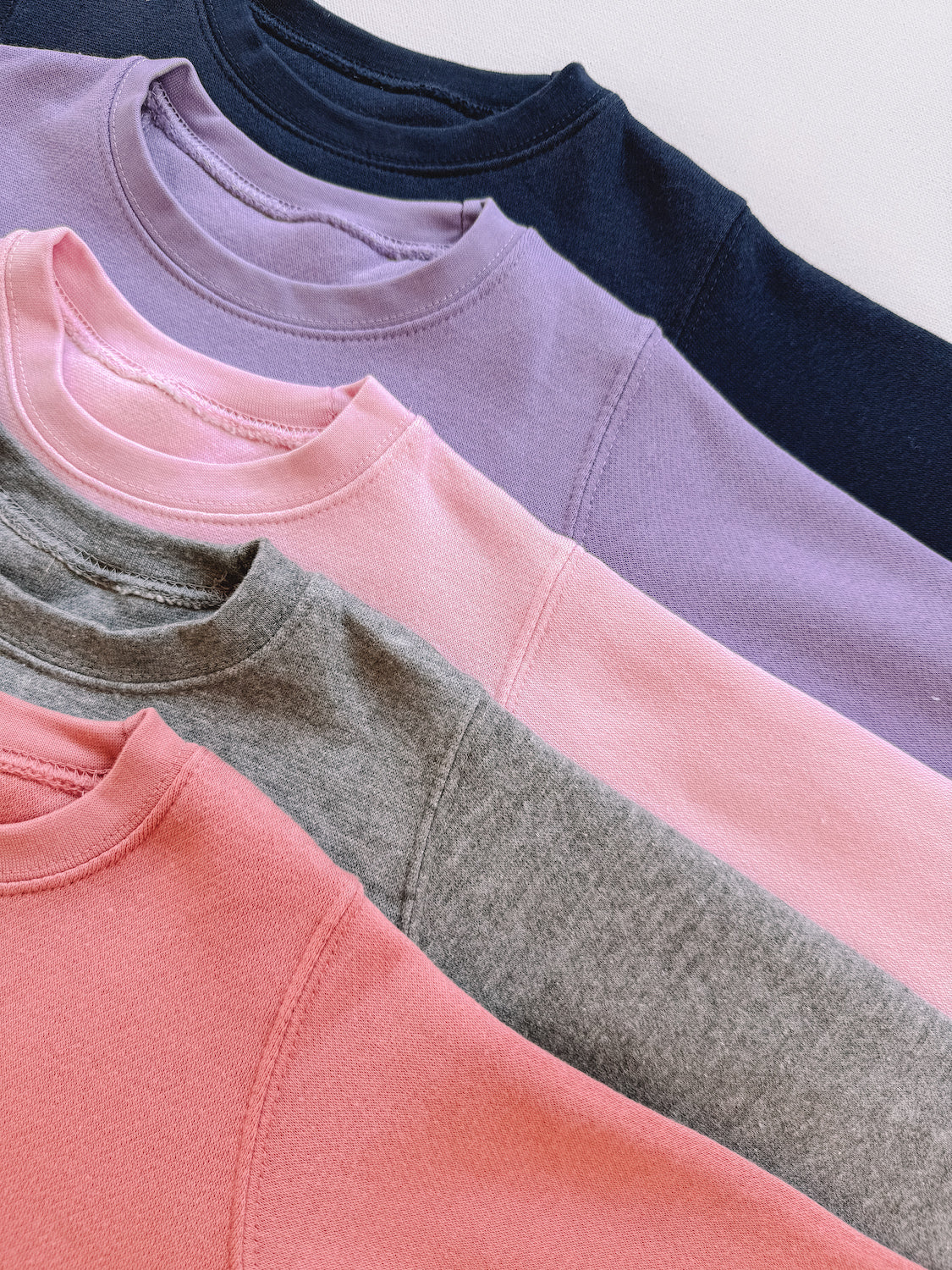 minimal embroidered sibling crewneck
