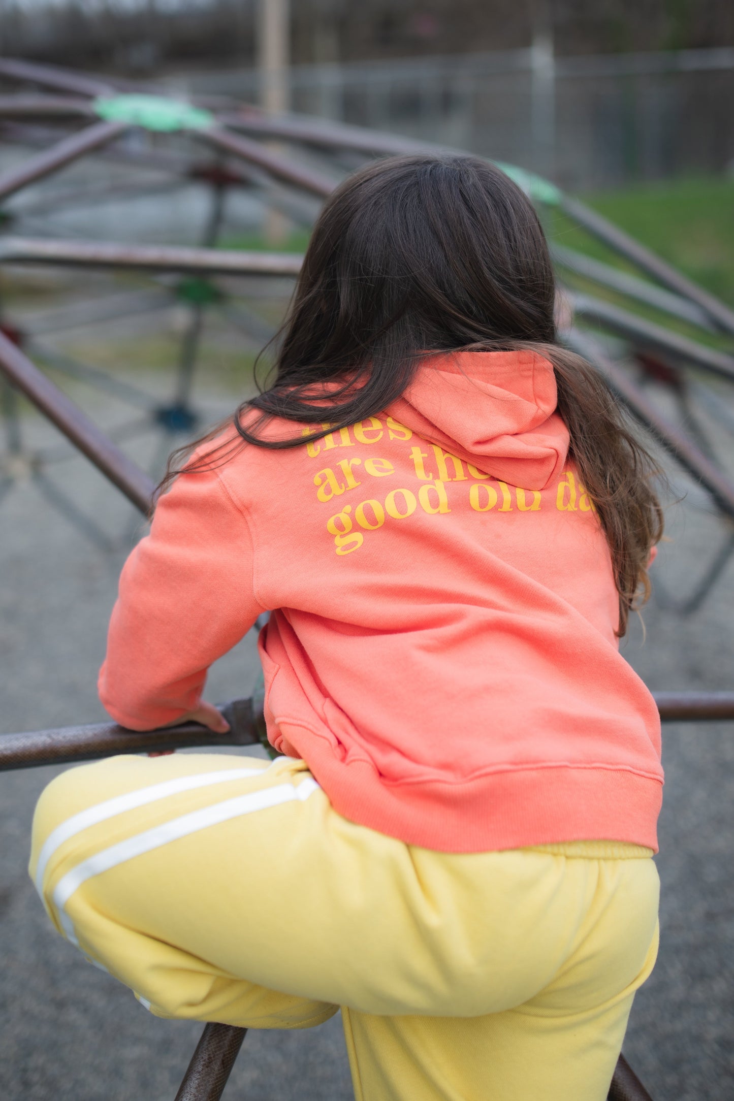 GOOD OLD DAYS HOODIE — PAPAYA