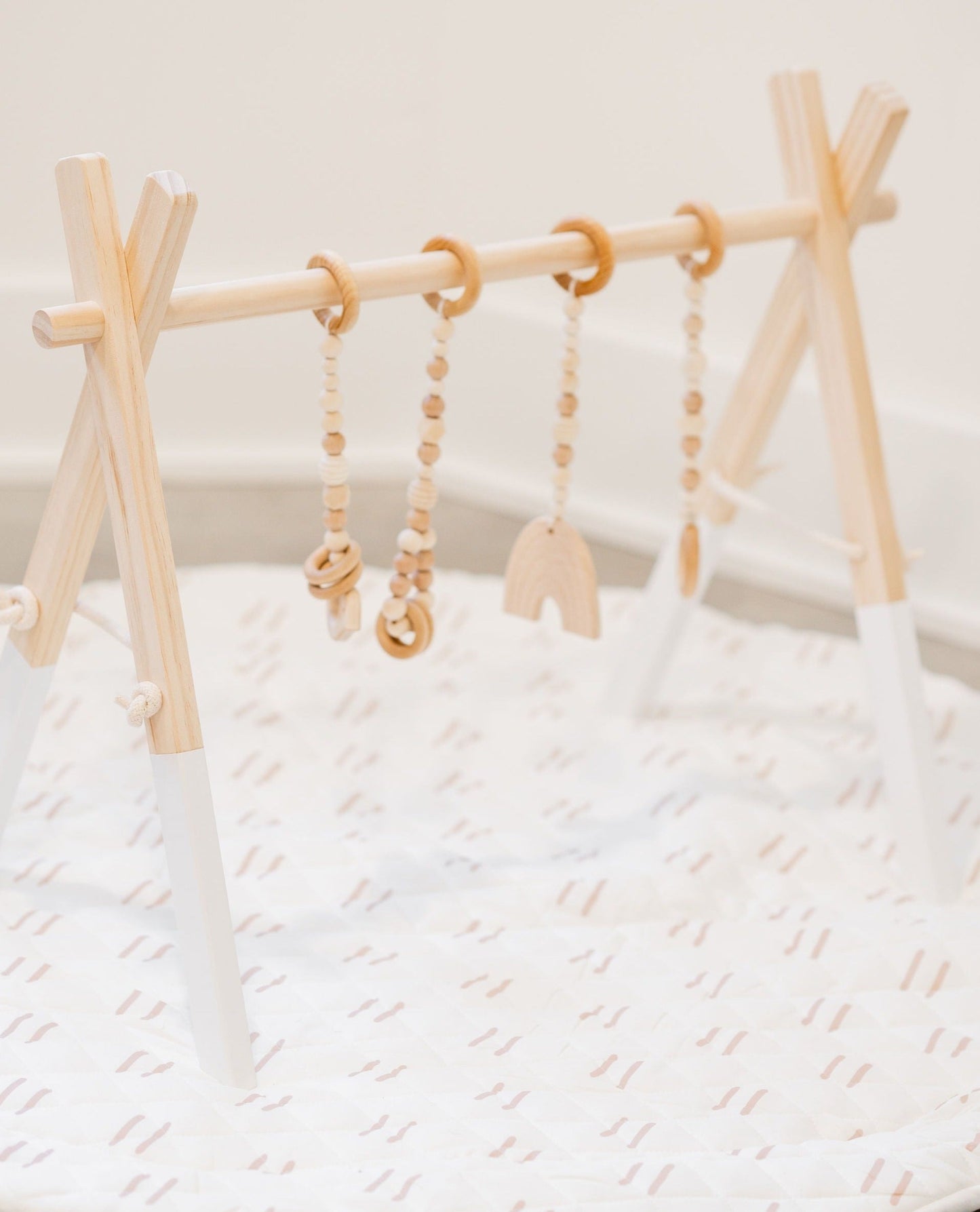 Wooden Baby Gym | White Frame