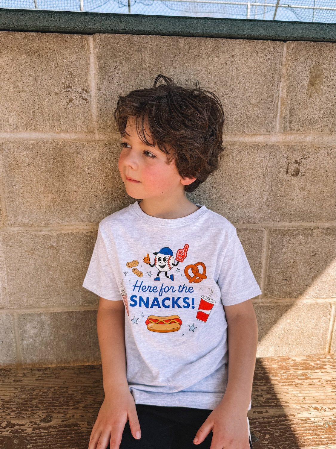 here for the snacks tee
