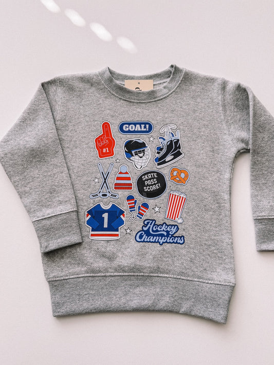 hockey fleece crewneck