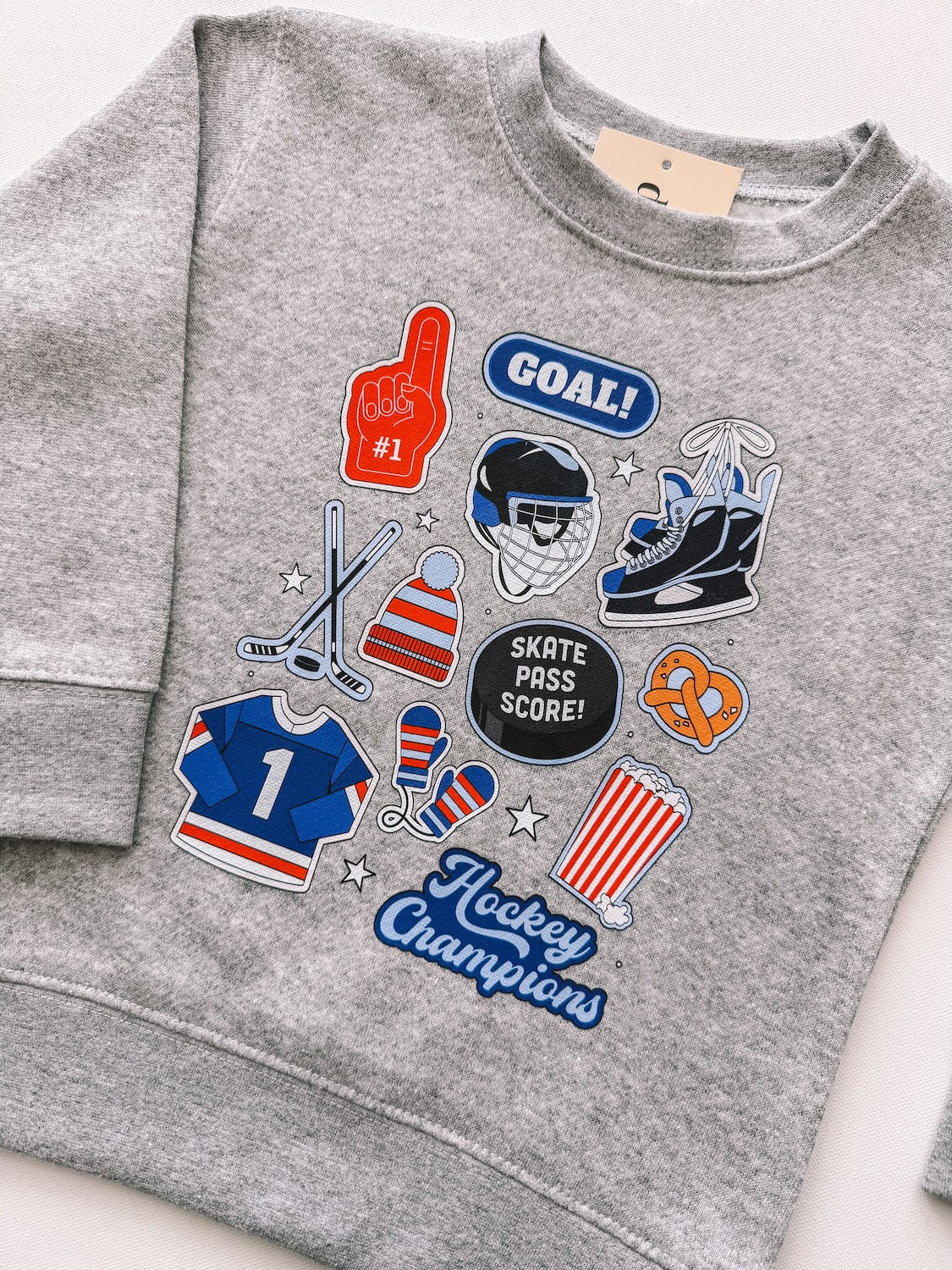 hockey fleece crewneck