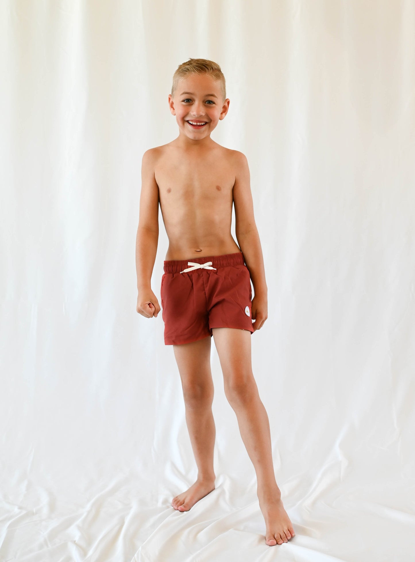 Boy's Boardshort | Cherry Red