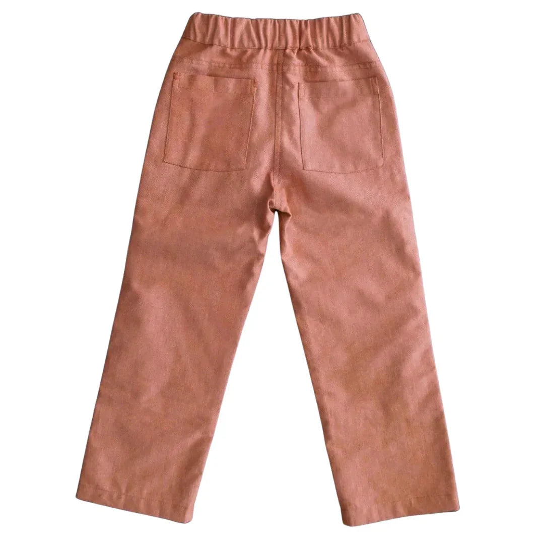 Jules Pants - Orange Chambray