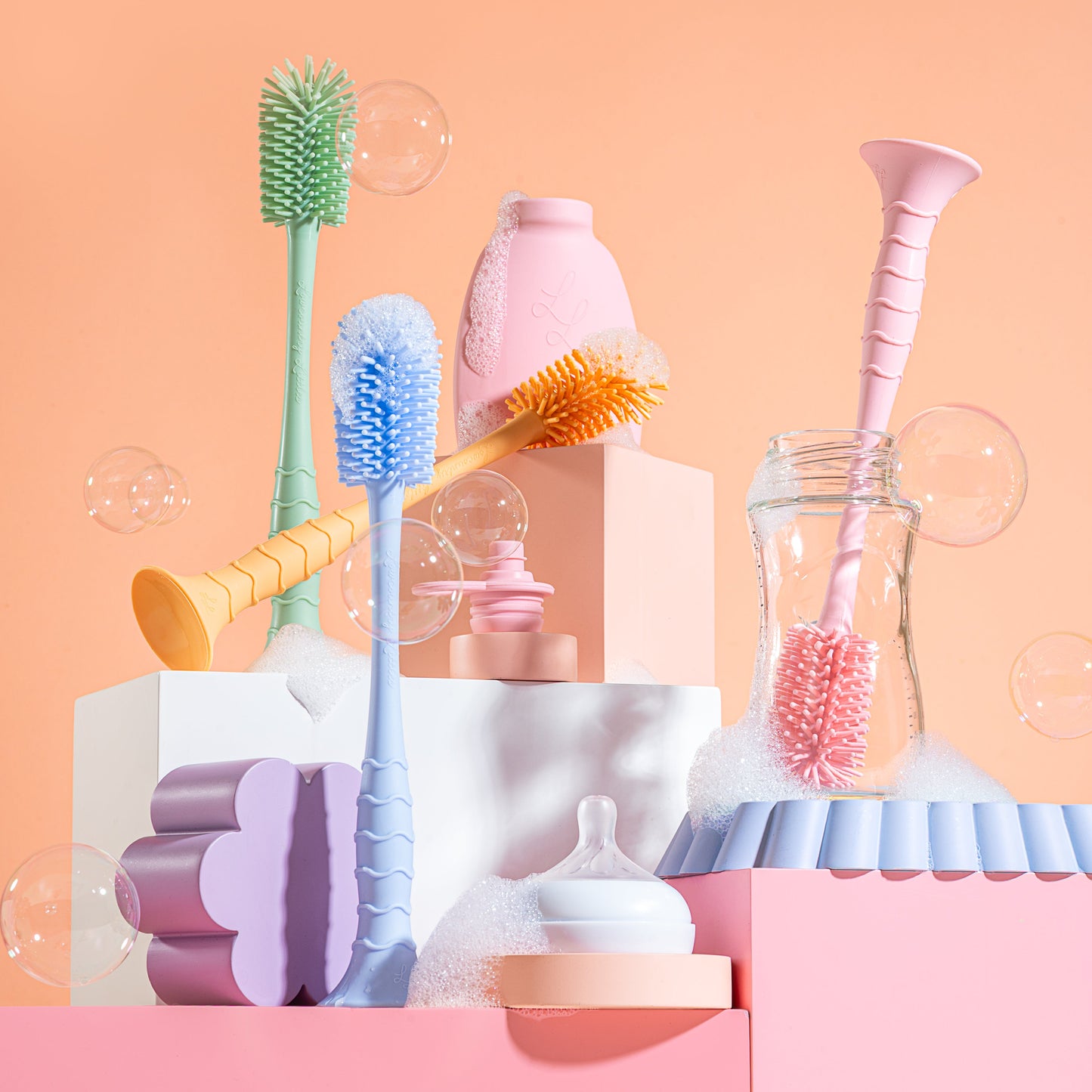 The Marsh Brush: Nontoxic Silicone Bottle Brush
