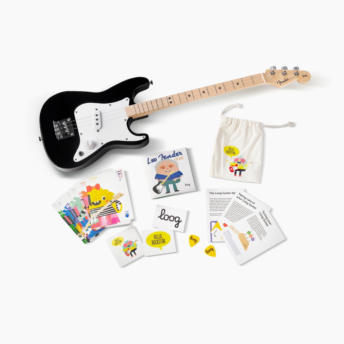 Fender X Loog Stratocaster Electric Guitar