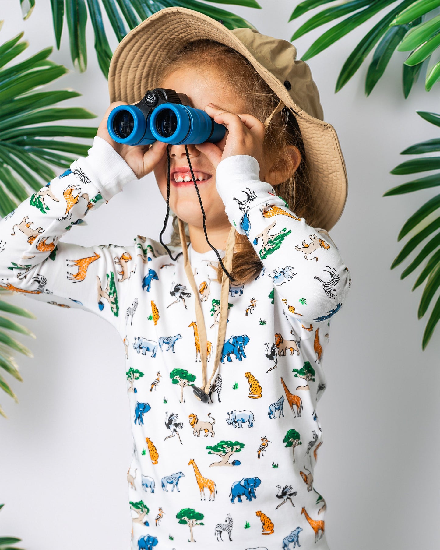 The Organic Long Sleeve Pajama Set [Wild Safari]