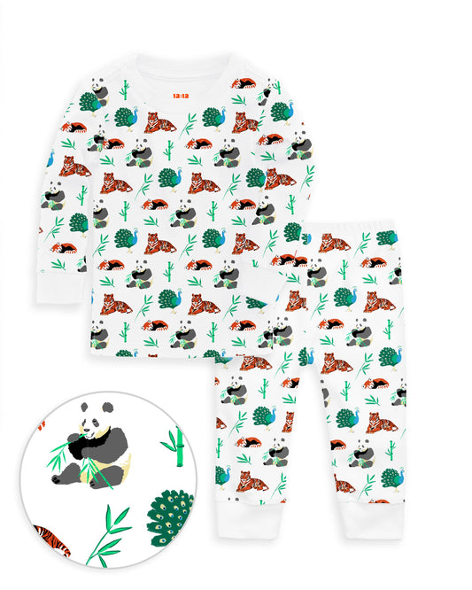 The Organic Long Sleeve Pajama Set [Zen Zoo]