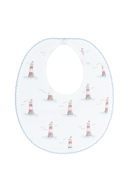 Lighthouse Print Bib