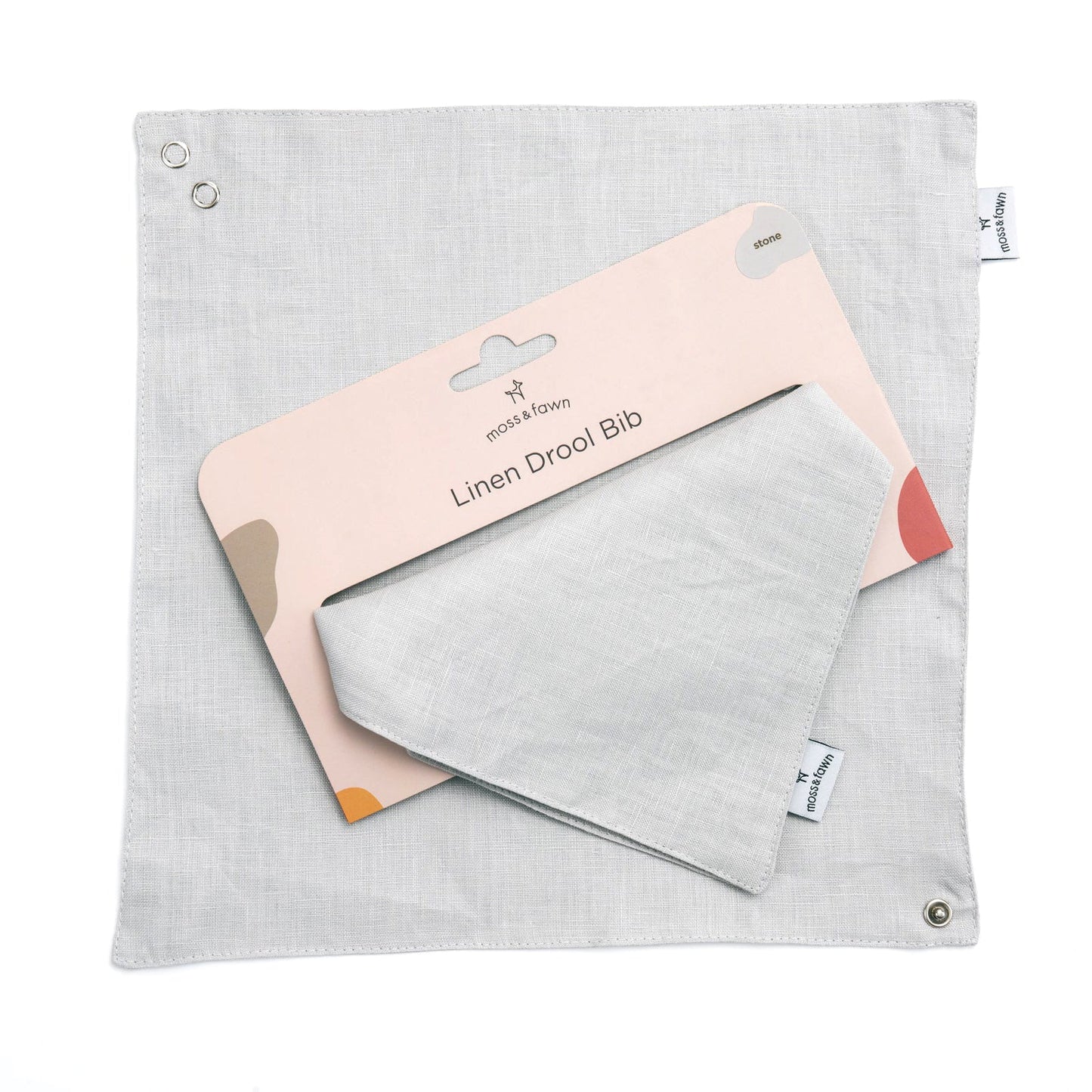 100% Linen Drool Bib