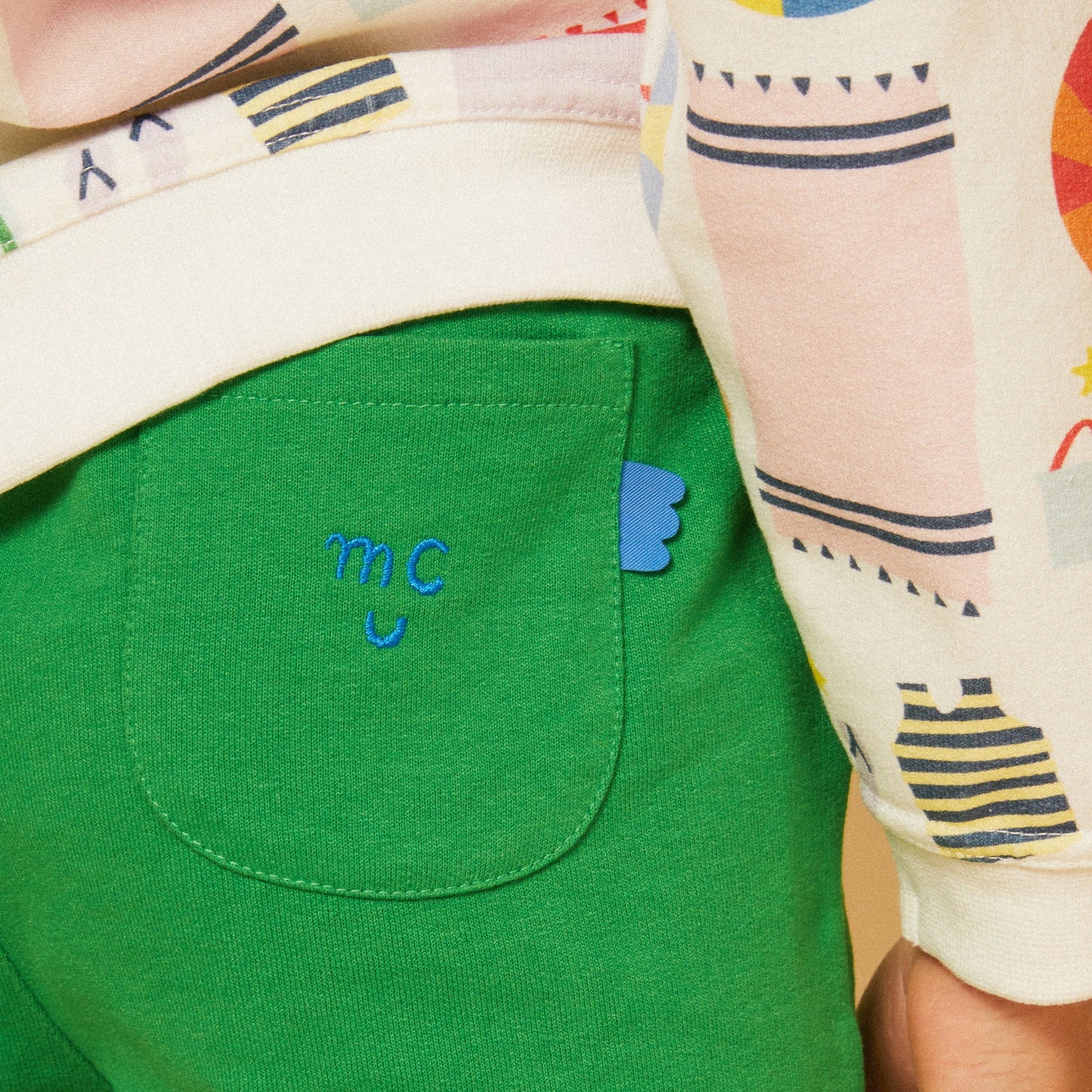 Recycled Cotton Fern Green Kid Short