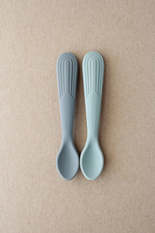 Rainbow Spoon - Dim Grey | Cloud Blue