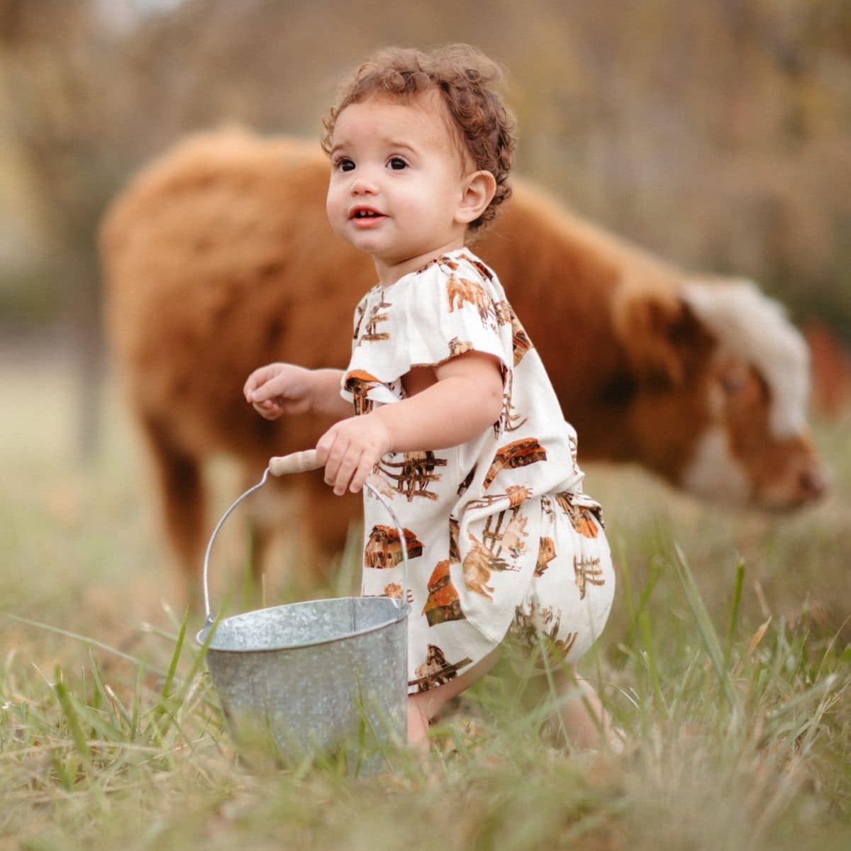 Homestead Organic Cotton Dress & Bloomer Set