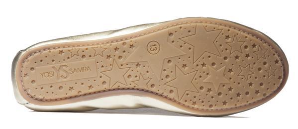 Miss Samara Ballet Flat in Gold - Kids