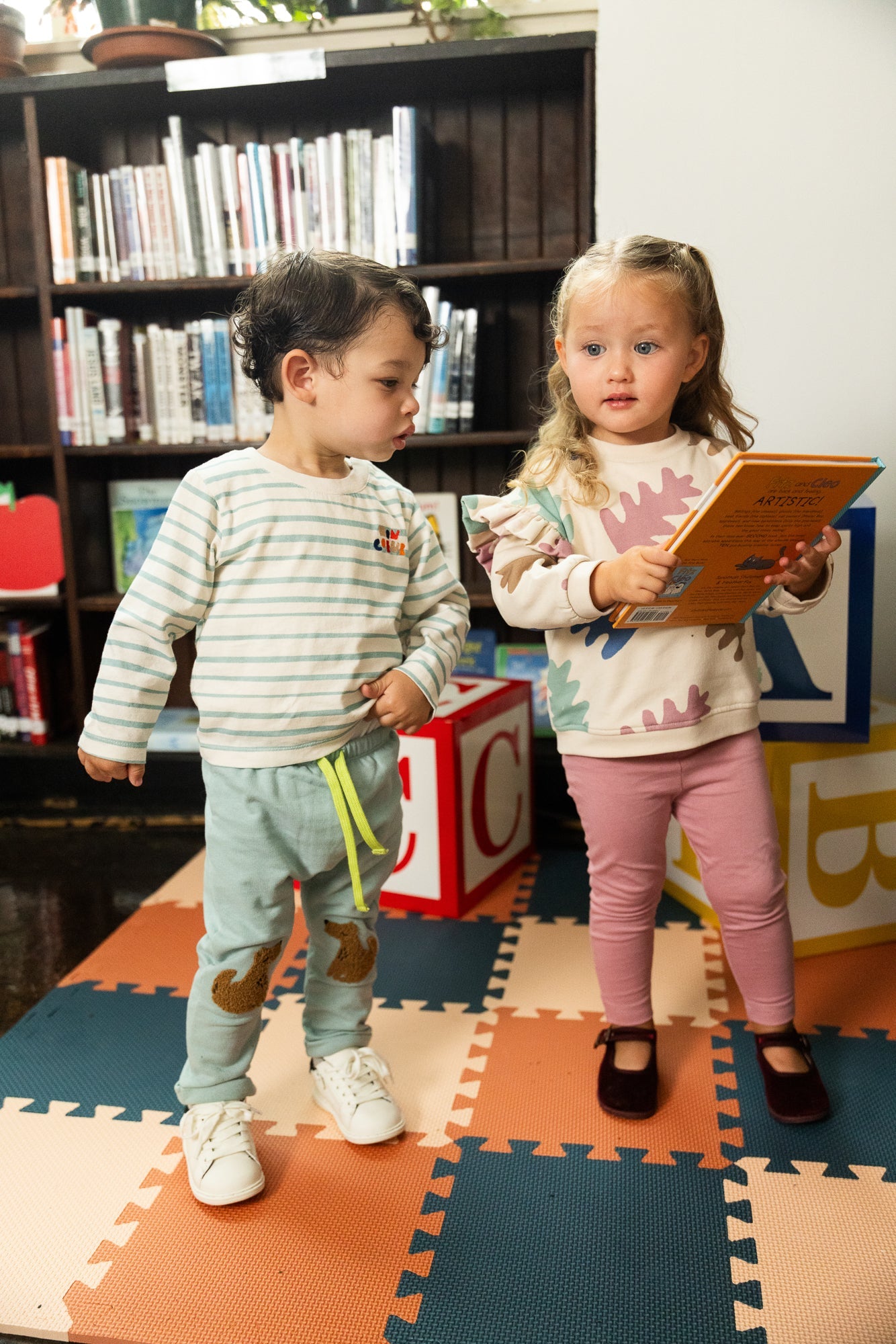 Recycled Cotton Autumn Ruffle Sweatshirt