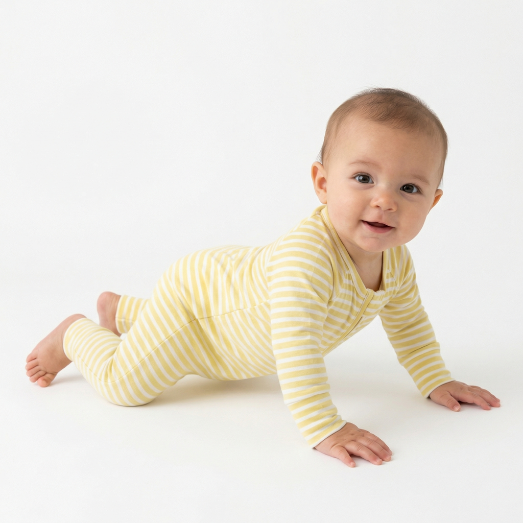 Lemon Stripe Bamboo Sleeper