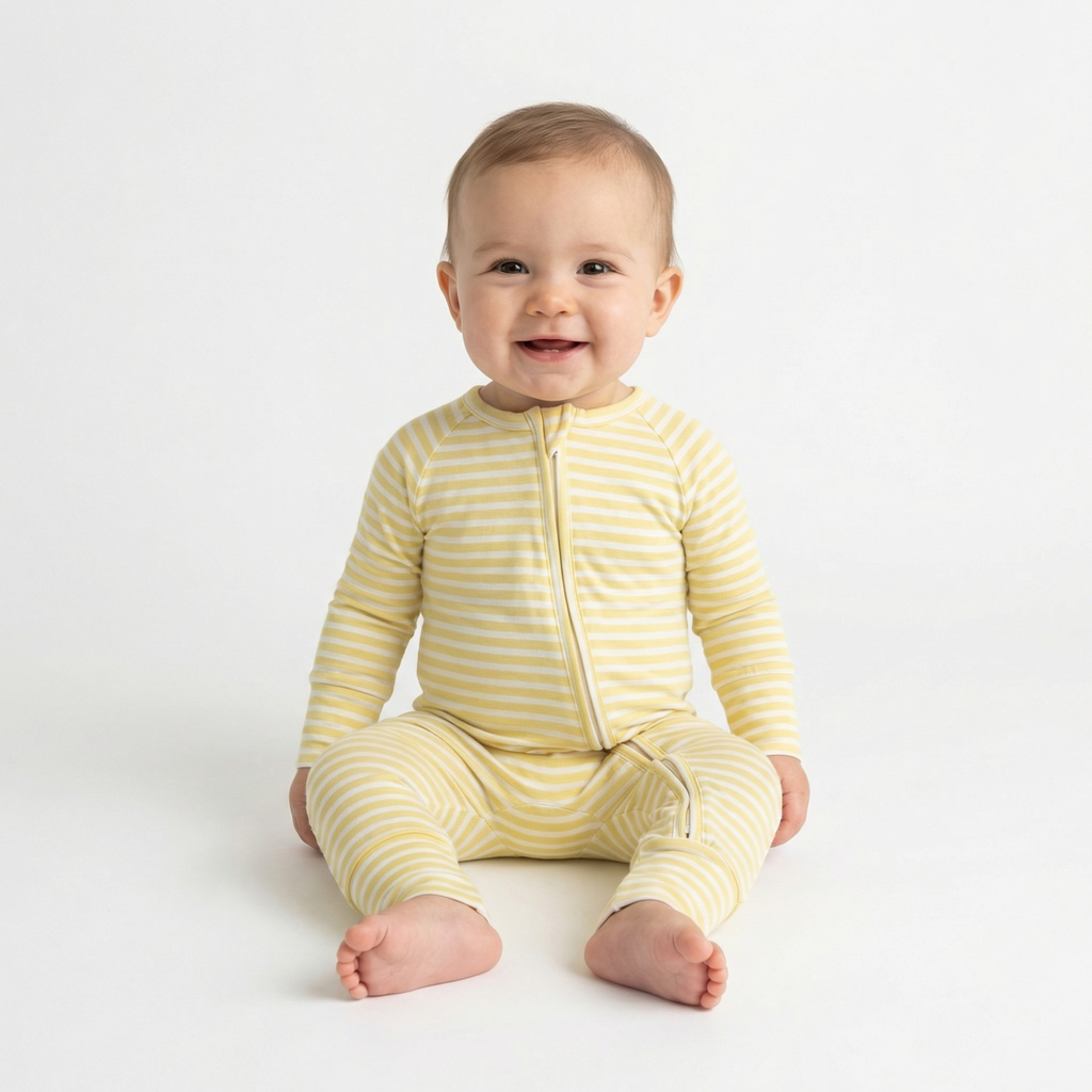 Lemon Stripe Bamboo Sleeper